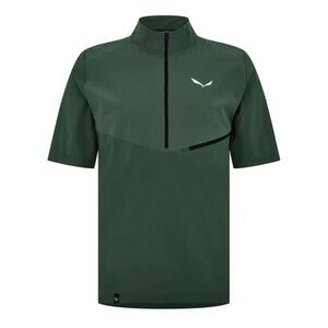 Salewa Mens High-Neck Regular Sports Top / Green